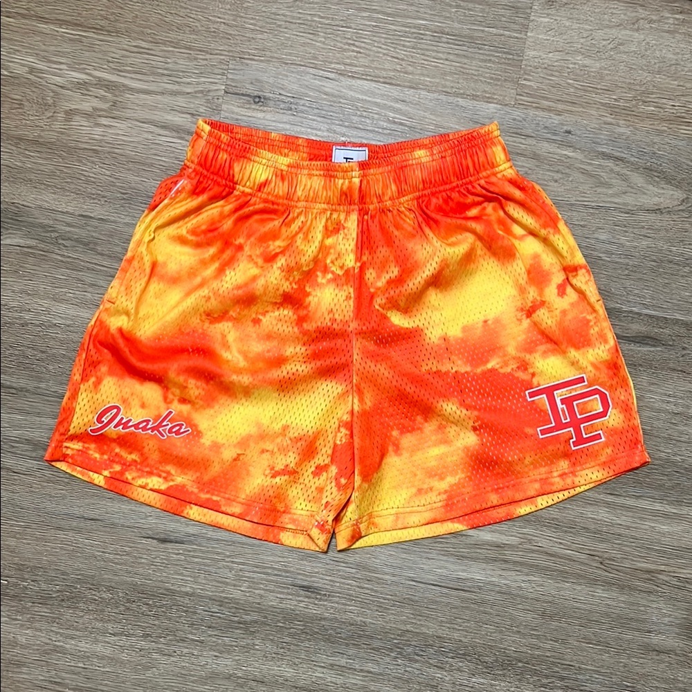Inaka Power Orange and Yellow Athletic Shorts